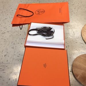 Box shopping bag and ribbon tissue also